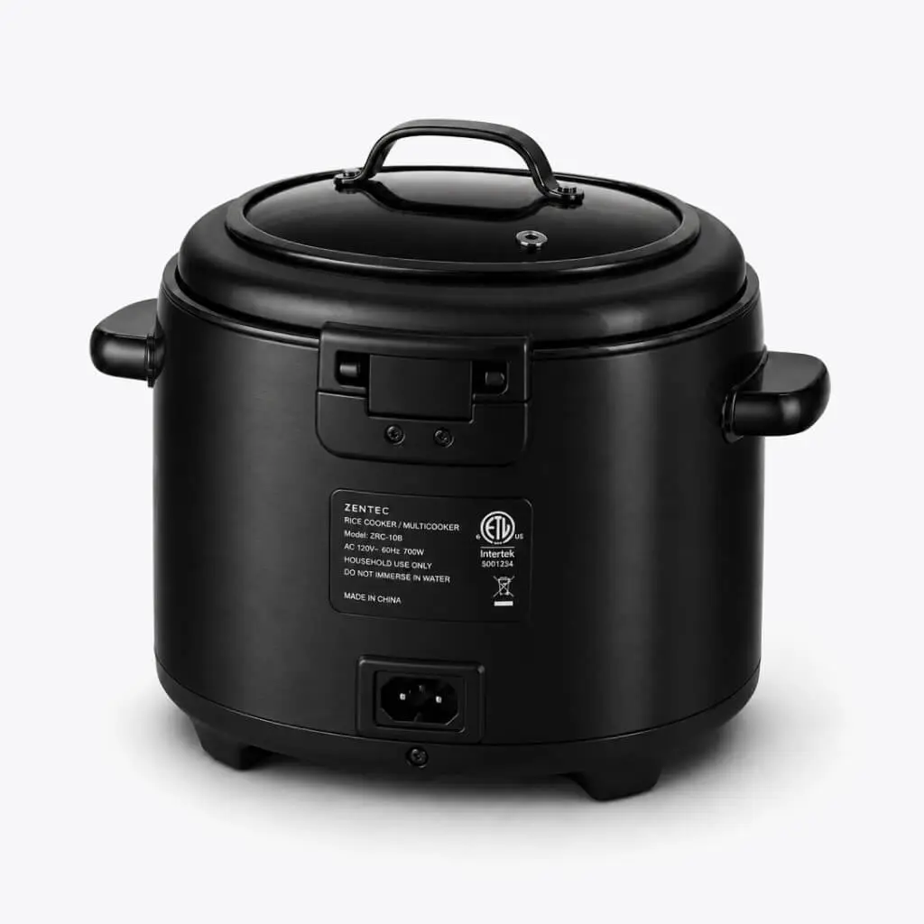 multi cooker midnight black back